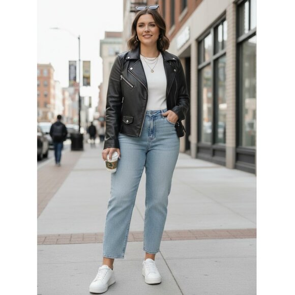 Old Navy Women’s High Rise Slim Straight Jeans Size 10 Light Wash Denim - Picture 5 of 7